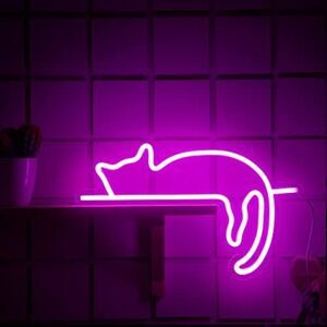 Cat Neon Signs LED Decor Animal Lights USB Operated Wall Party Wedding Birthday